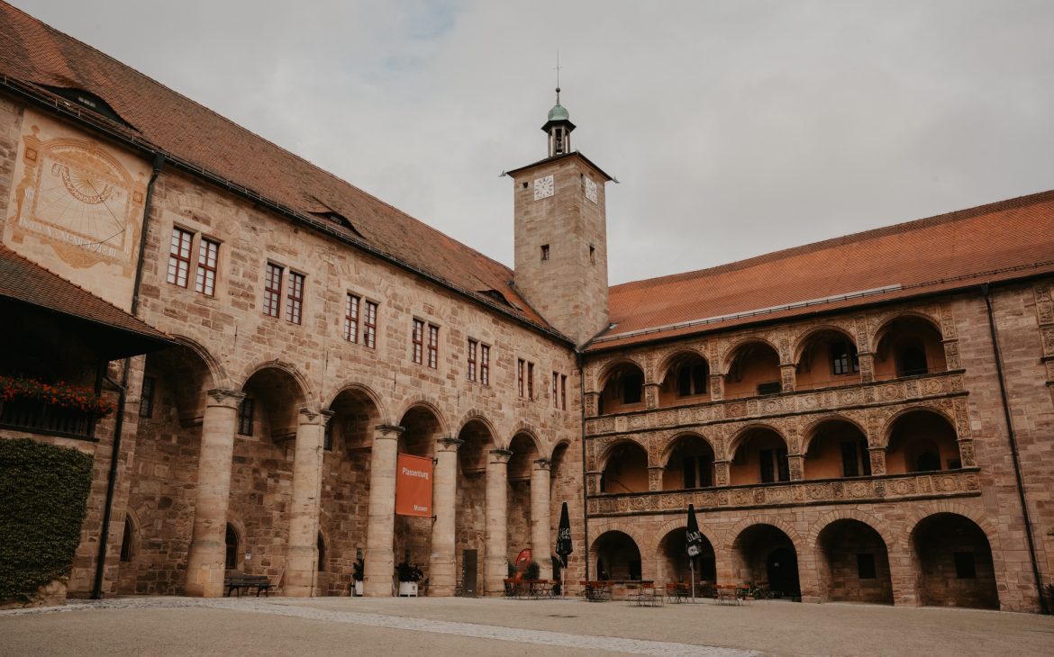 Innhof der Plassenburg in Kulmbach