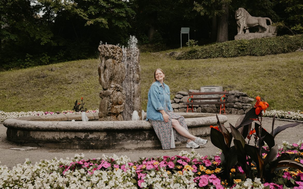 Bürgerpark Theresienstein Hof Brunnen